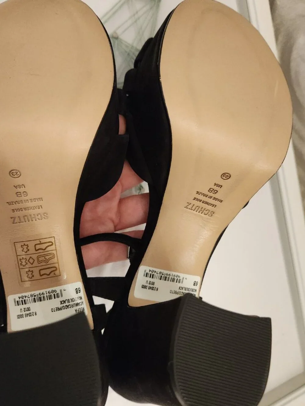 SCHUTZ Black Suede 
